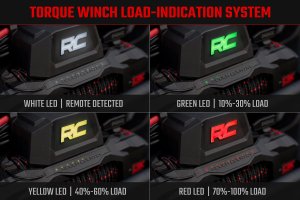 Winch - Rough Country - Pro Series, 13,000-Lb, Synthetic Rope